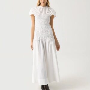 NWT Clea Piera Poplin Midi Dress